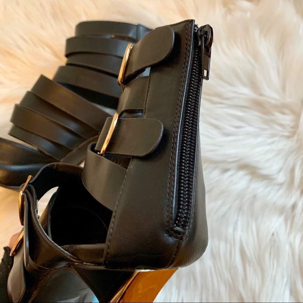 Buckled Straps Statement Booties / Heels - image 5